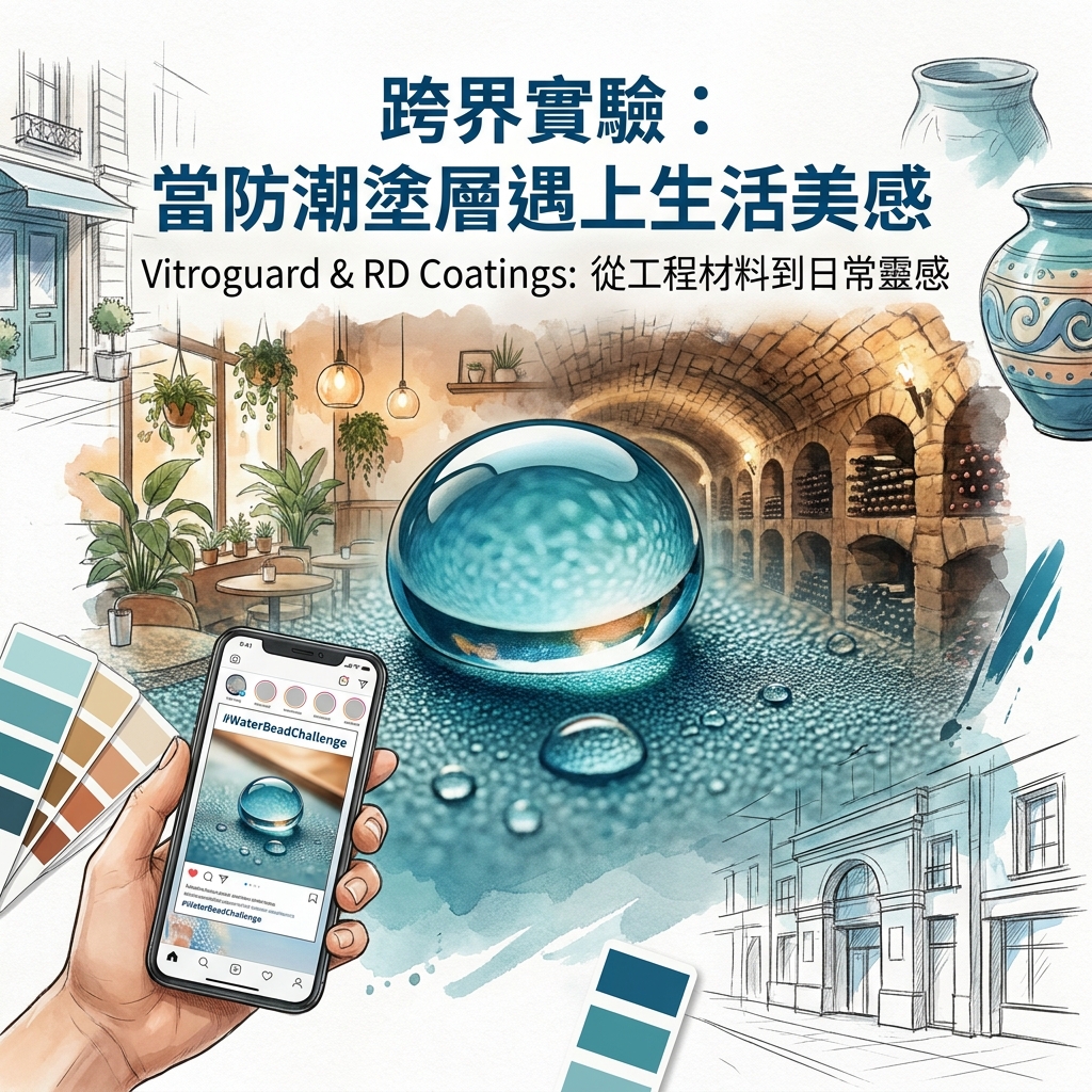 將防潮塗層變為生活美學，以水珠藝術、跨界合作與互動挑戰打造日常靈感的品牌封面。