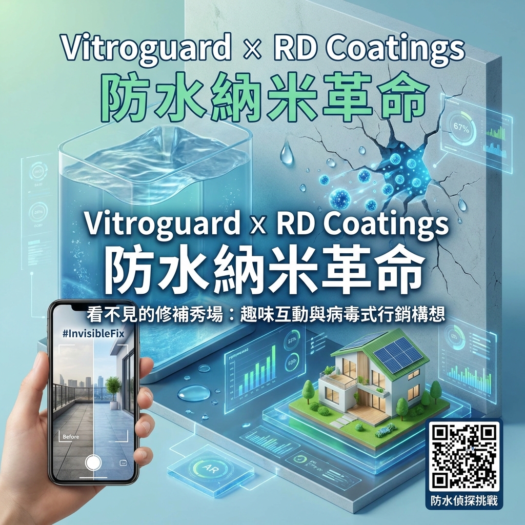 Vitroguard與RD Coatings聯手打造納米防水科技與互動行銷封面圖。
