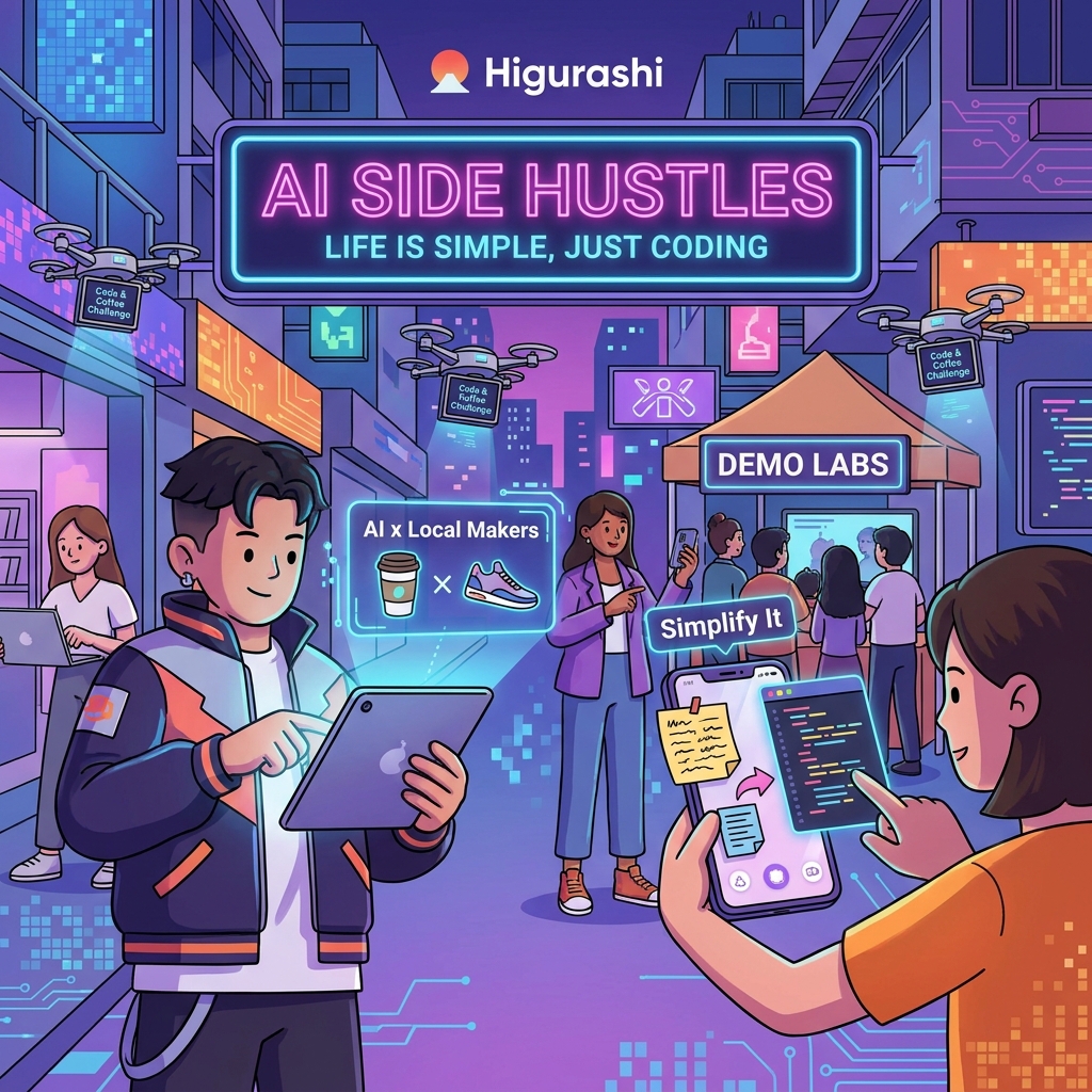 Higurashi: Playful AI Crossovers — Make Life Simple, Just Coding