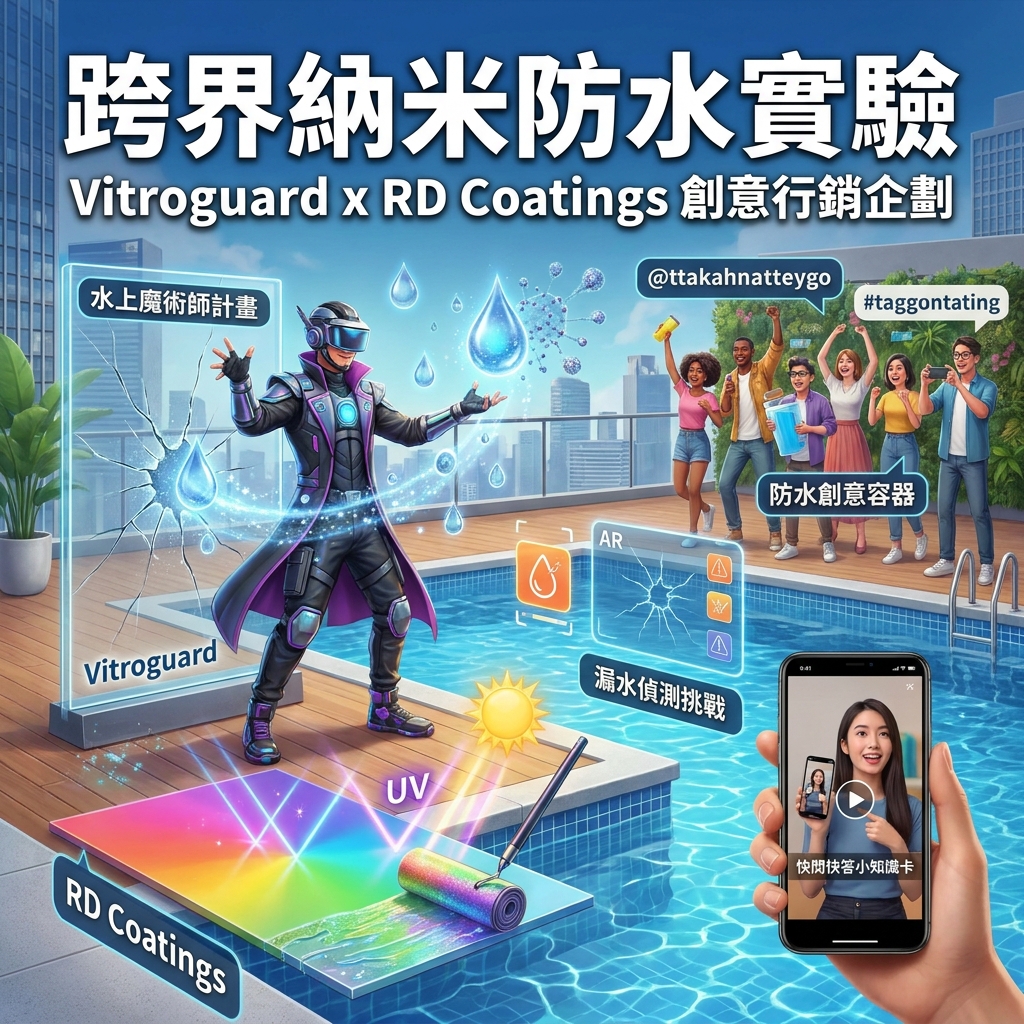跨界納米防水實驗：Vitroguard x RD Coatings 的創意行銷企劃封面圖。